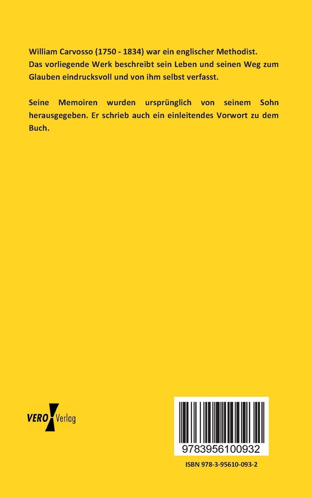 Das Leben und Wirken von William Carvosso