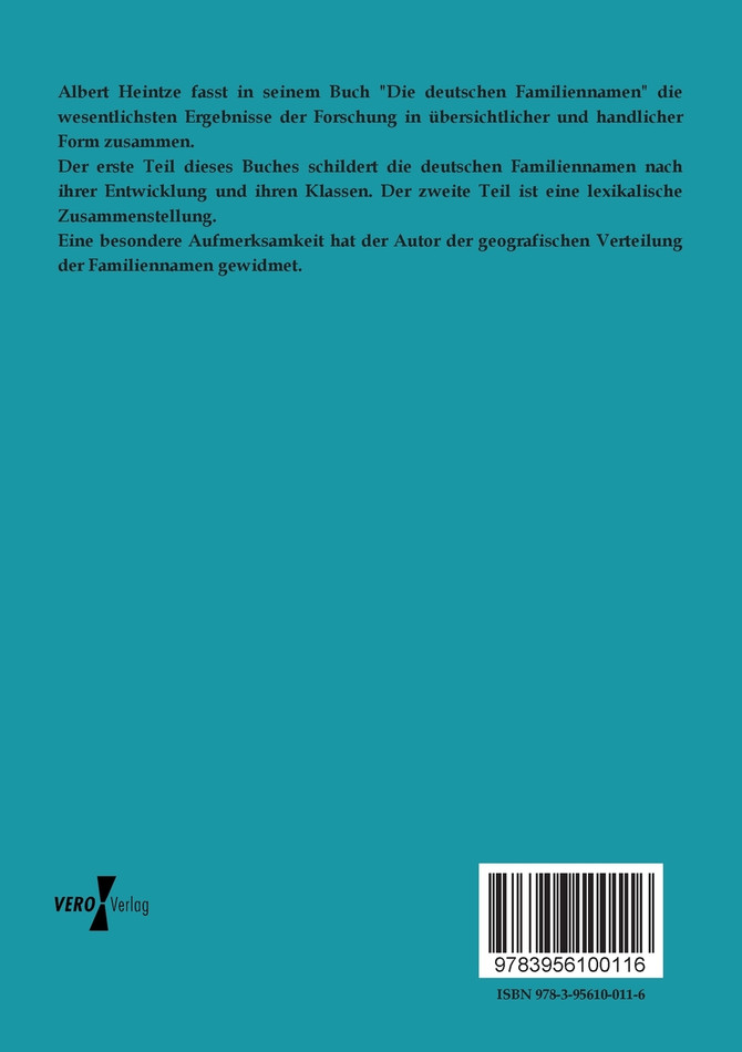 Die Deutschen Familiennamen