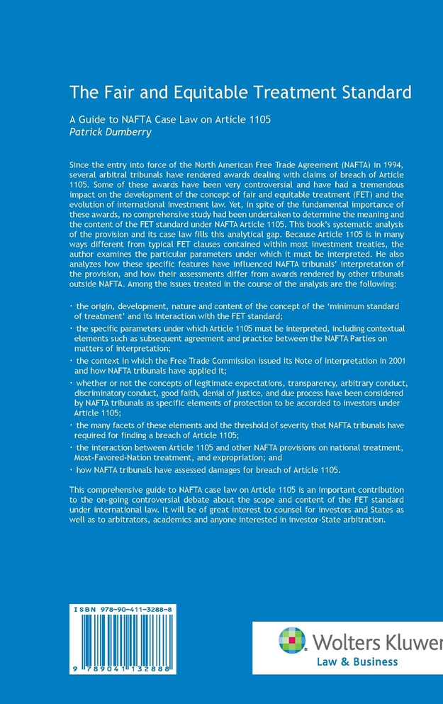 The Fair and Equitable Treatment Standard