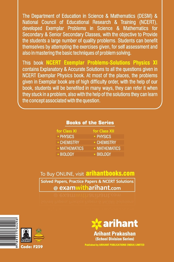 NCERT Examplar Physics Class 11th