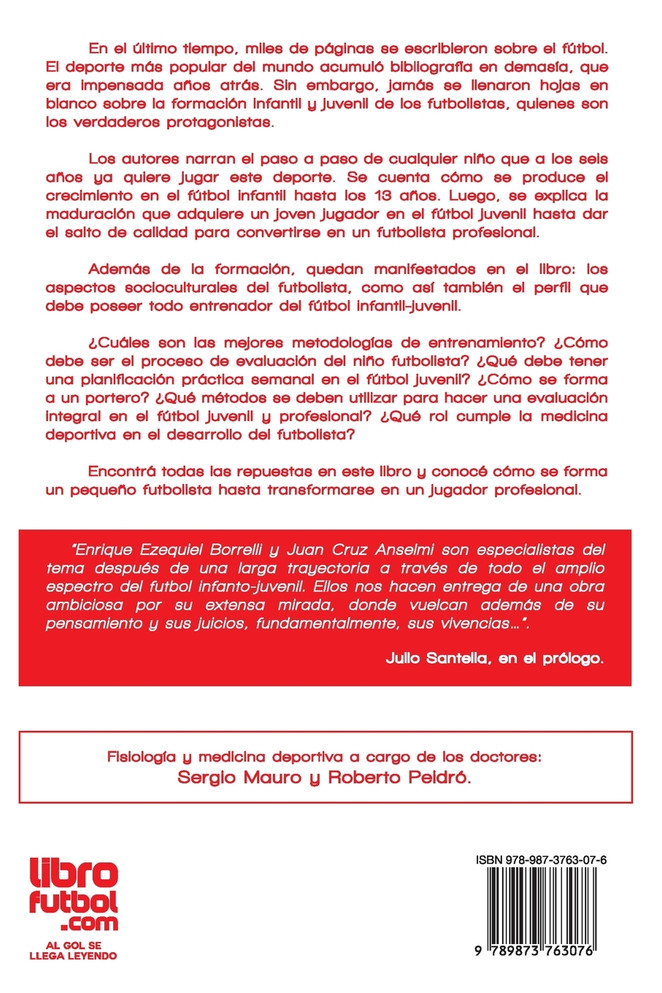 PROCESO FORMATIVO DEL FUTBOLISTA INFANTIL Y JUVENIL HASTA EL FUTBOL PROFESIONAL