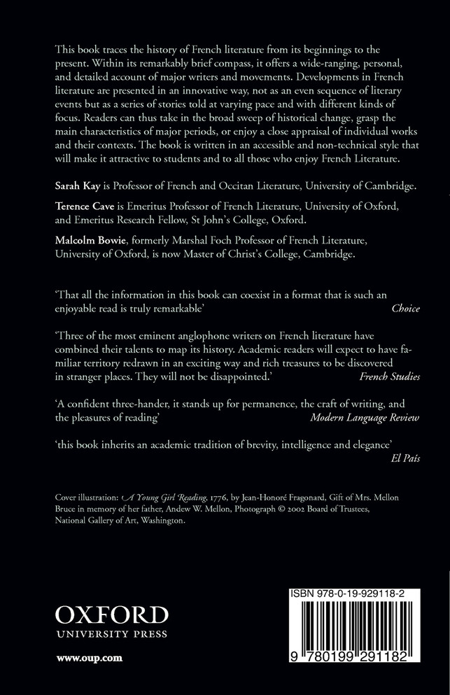 A Short History of French Literature