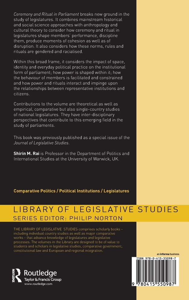 Ceremony and Ritual in Parliament