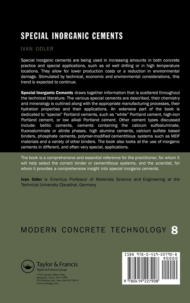 Special Inorganic Cements
