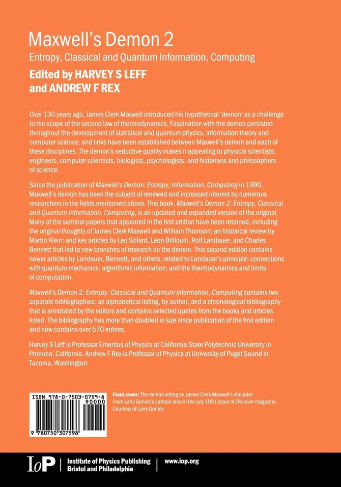 Maxwell's Demon 2 Entropy, Classical and Quantum Information, Computing
