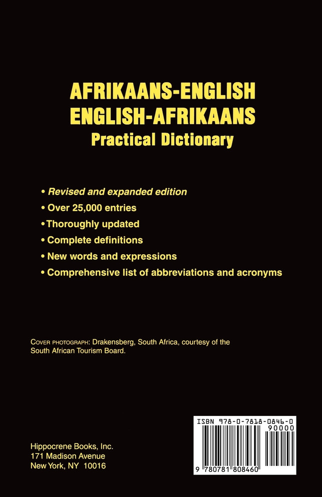 Afrikaans-English/English-Afrikaans Practical Dictionary