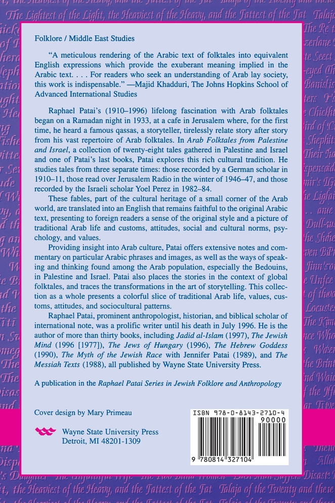 Arab Folktales from Palestine and Israel