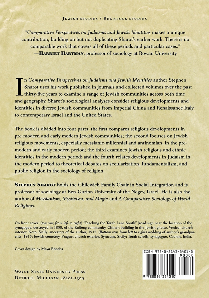 Comparative Perspectives on Judaisms and Jewish Identities