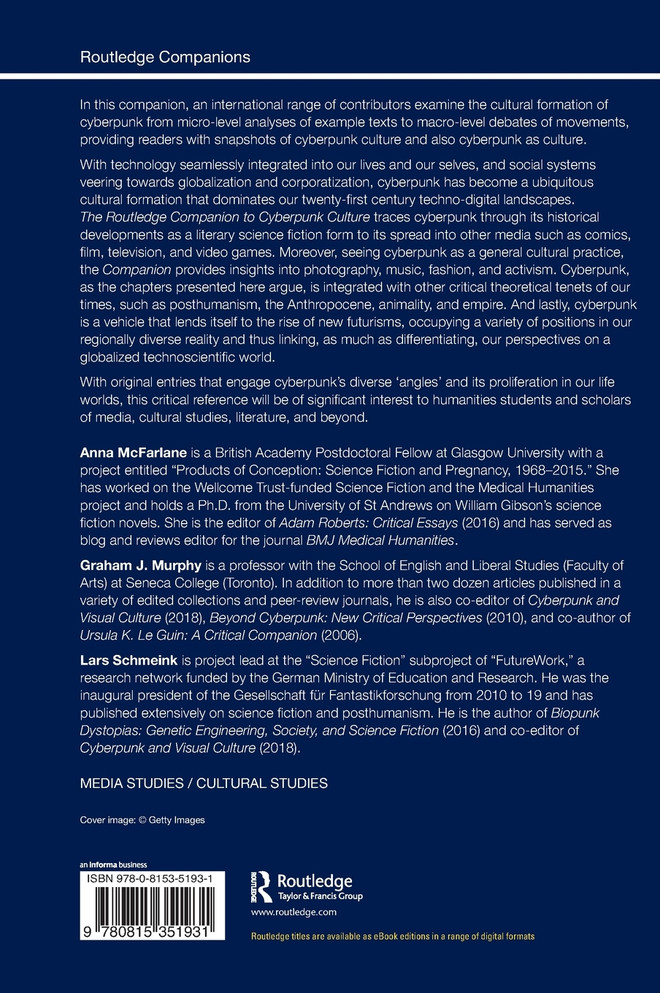 The Routledge Companion to Cyberpunk Culture