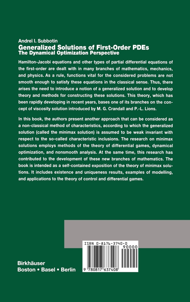 Generalized Solutions of First Order PDEs