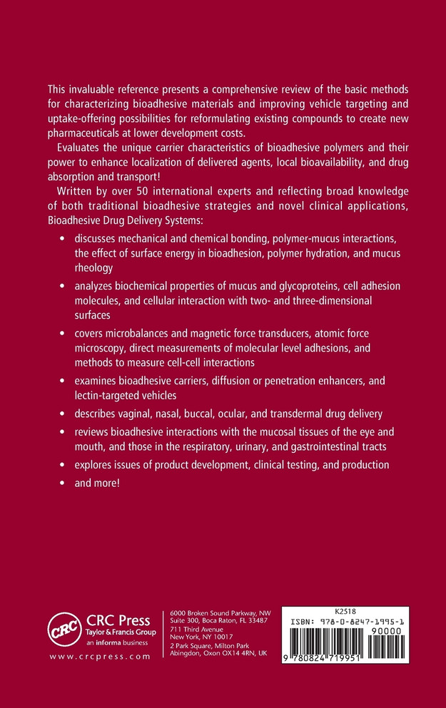 Bioadhesive Drug Delivery Systems