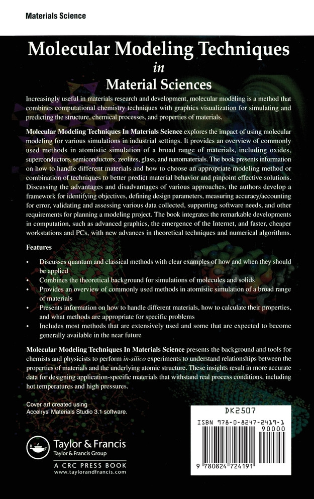 Molecular Modeling Techniques In Material Sciences