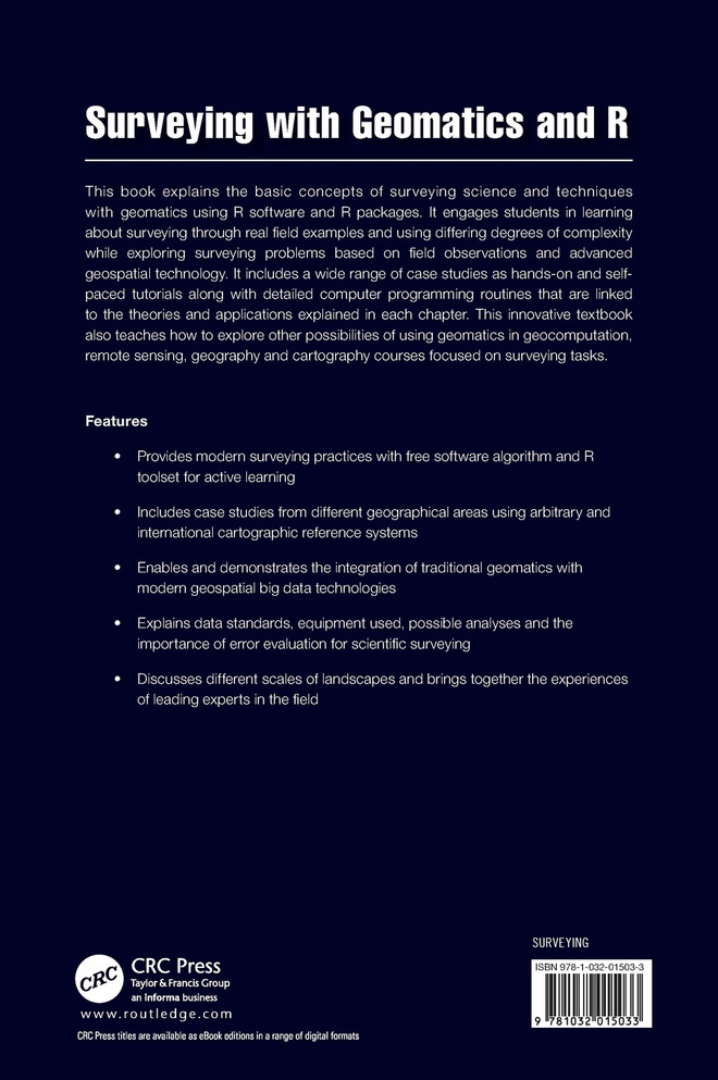 Surveying with Geomatics and R