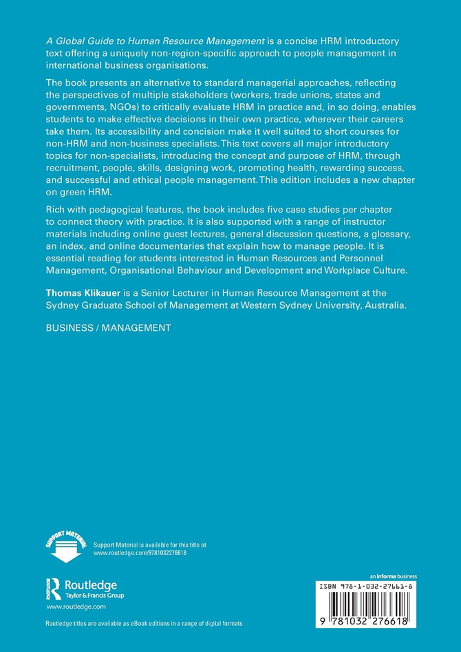 A Global Guide to Human Resource Management