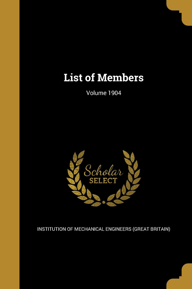 List of Members; Volume 1904