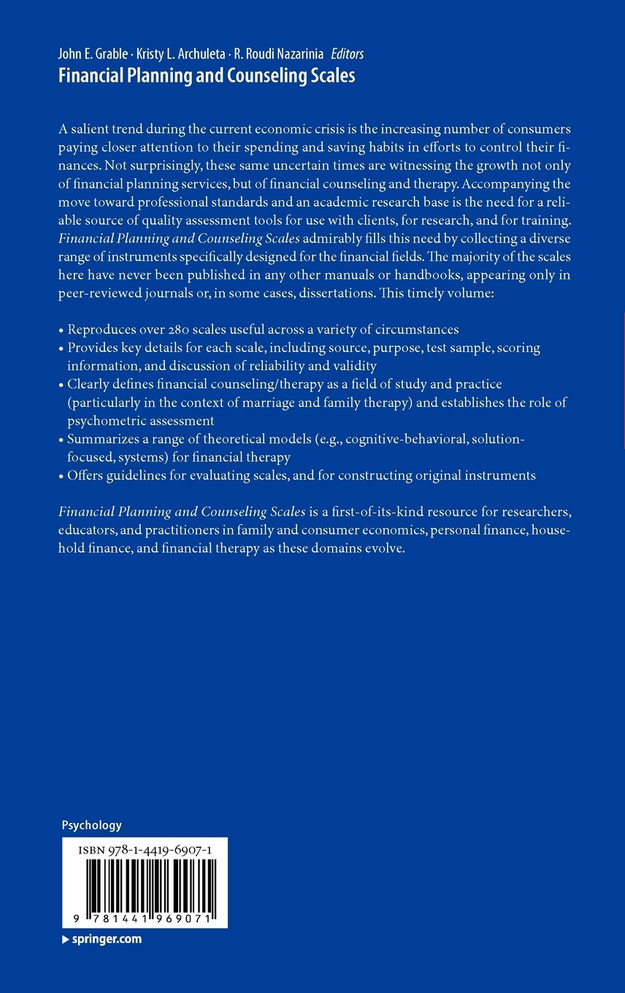 Financial Planning and Counseling Scales