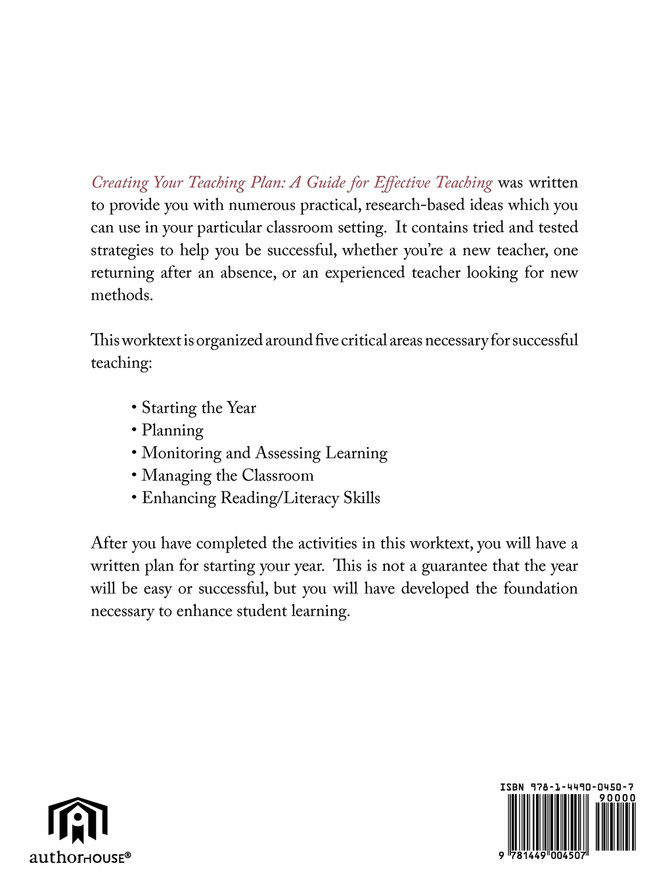 Creating Your Teaching Plan