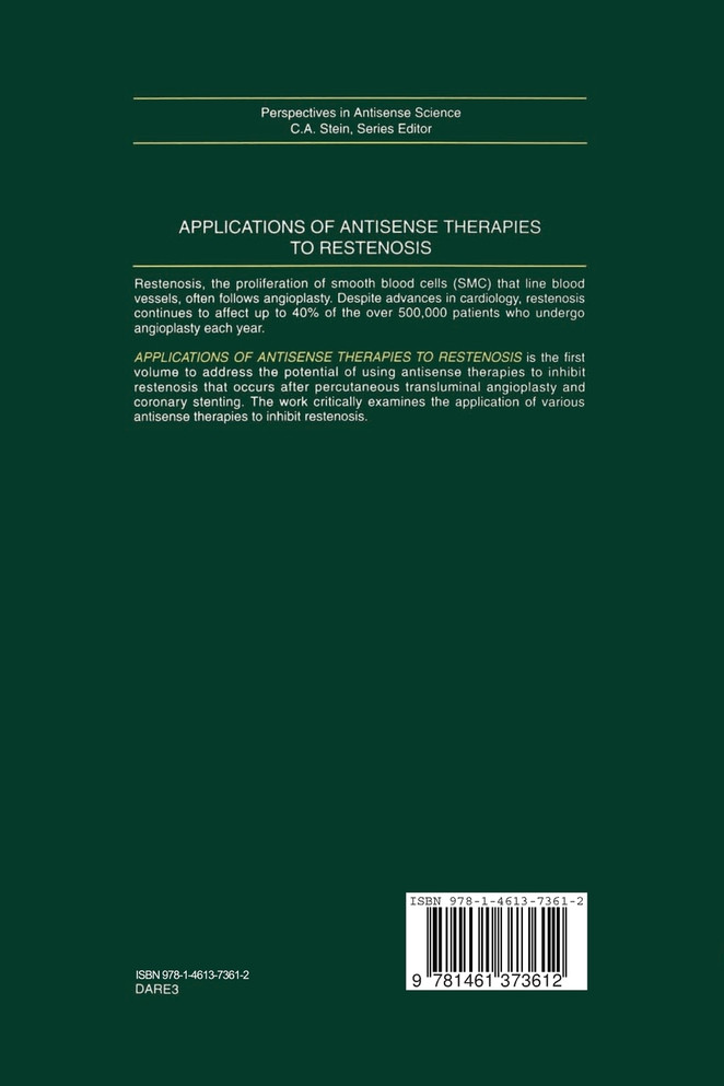 Applications of Antisense Therapies to Restenosis