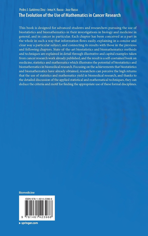 The Evolution of the Use of Mathematics in Cancer Research