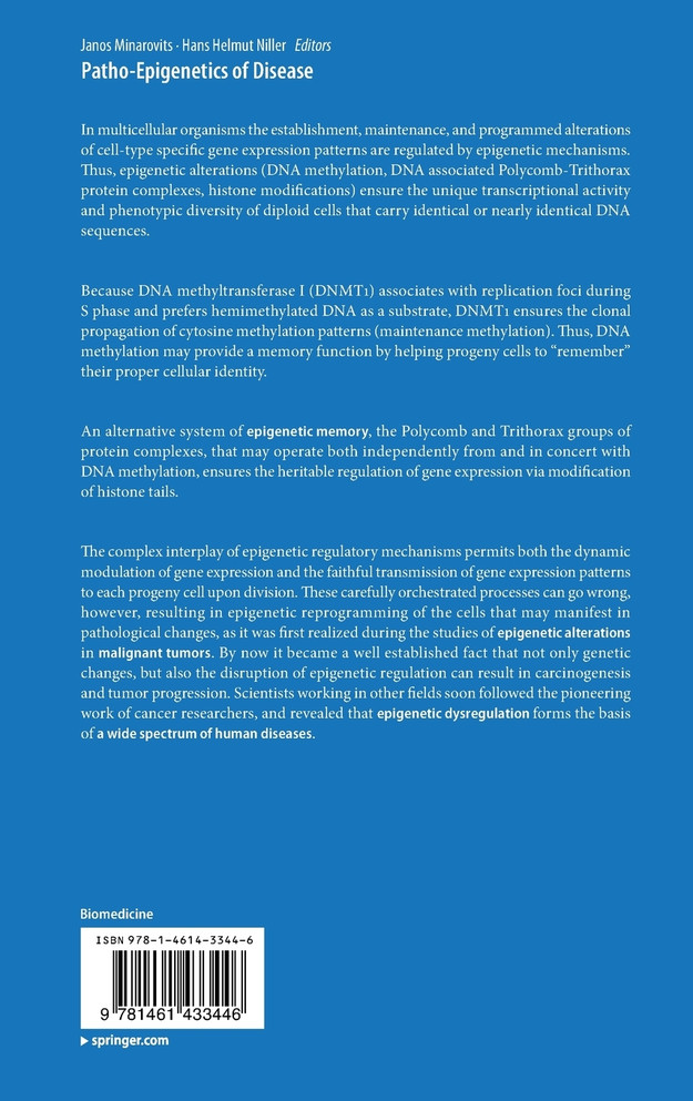 Patho-Epigenetics of Disease