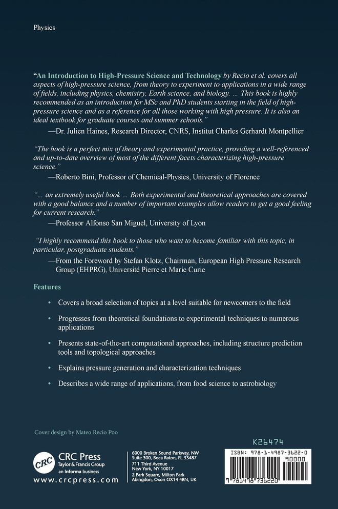 An Introduction to High-Pressure Science and Technology