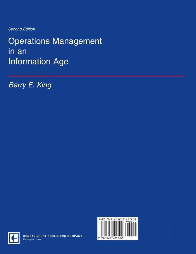 Operations Management in an Information Age