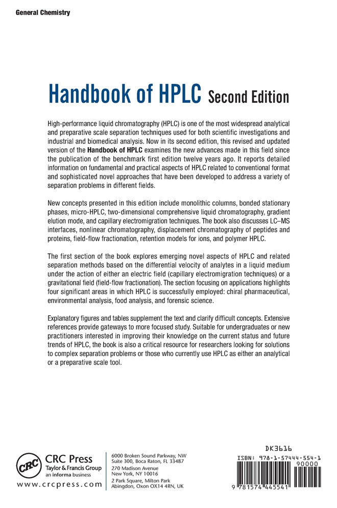 Handbook of HPLC