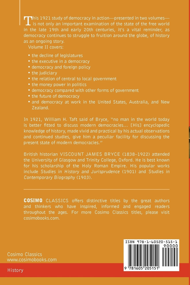 Modern Democracies - In Two Volumes, Vol. II