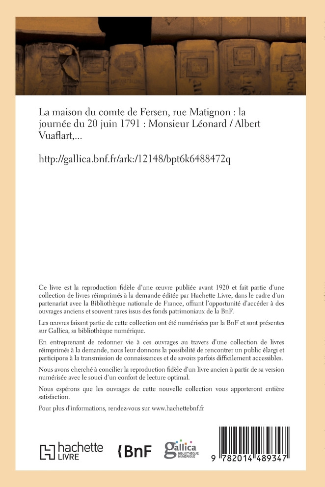 La maison du comte de Fersen, rue Matignon