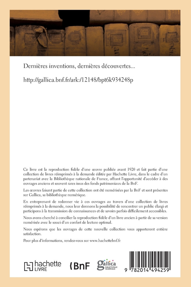 Dernières inventions, dernières découvertes