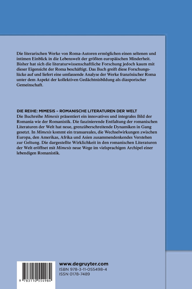 Die Literatur der Roma Frankreichs