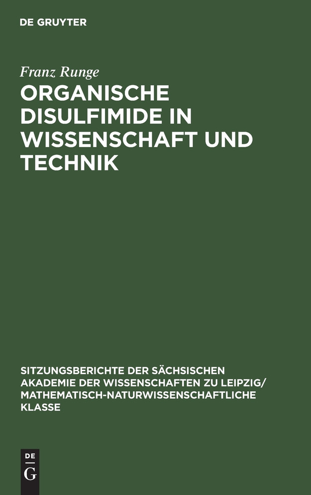 Organische Disulfimide in Wissenschaft und Technik