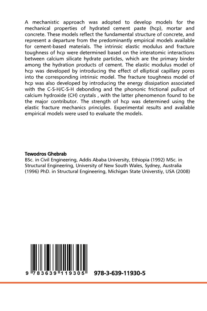 Structure-Property Relationships for Cement-Based  Materials