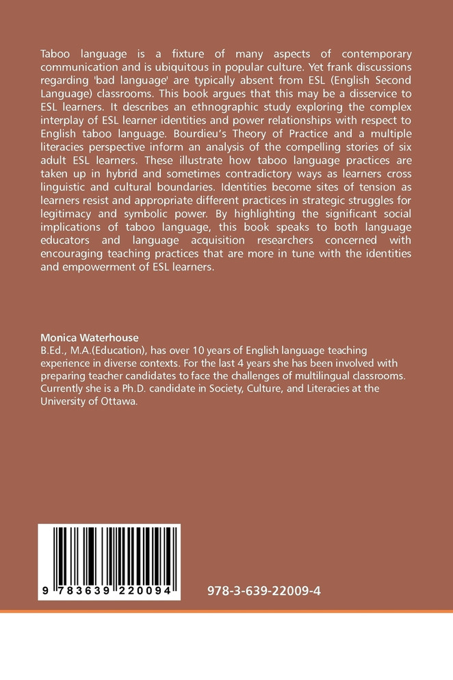 Taboo Language and the ESL Learner