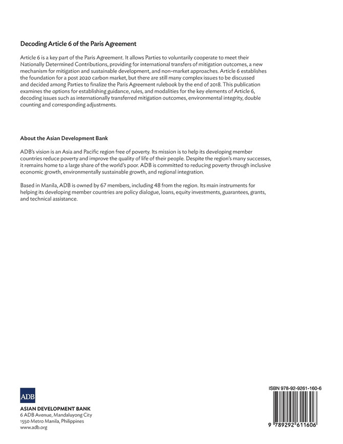 Decoding Article 6 of the Paris Agreement