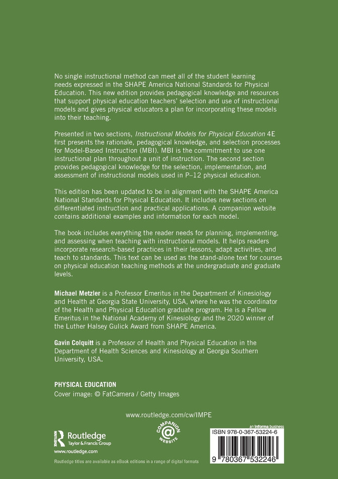 Instructional Models for Physical Education