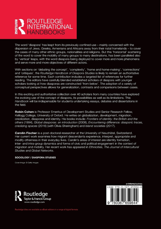 Routledge Handbook of Diaspora Studies