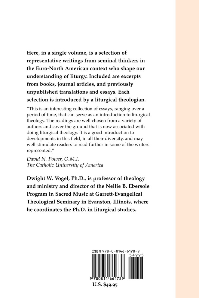 Primary Sources of Liturgical Theology