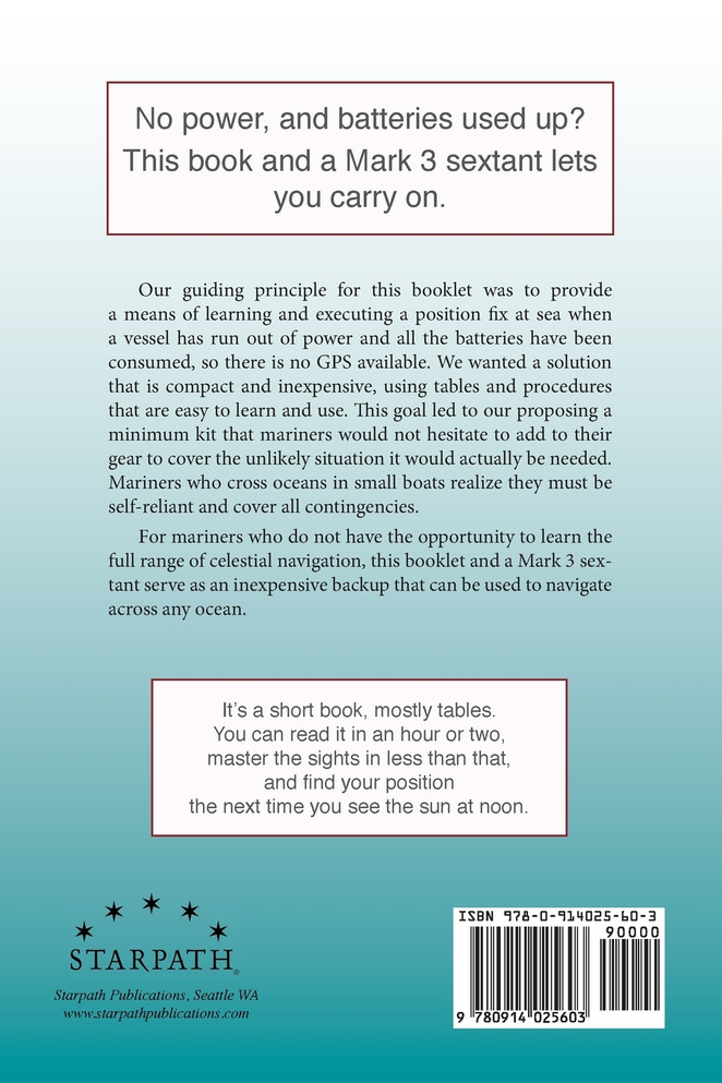 GPS Backup with a  Mark 3 Sextant