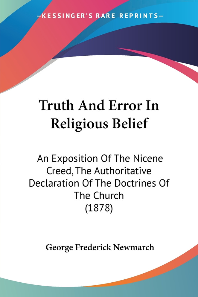 Truth And Error In Religious Belief