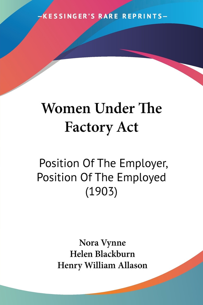Women Under The Factory Act
