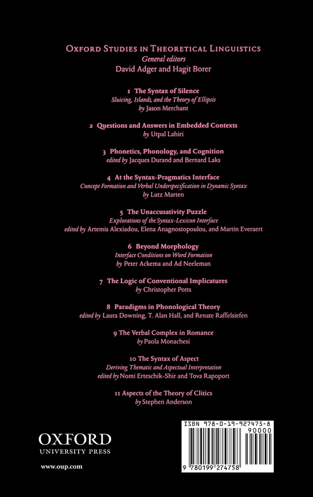 The Verbal Complex in Romance
