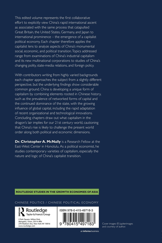 China's Emergent Political Economy