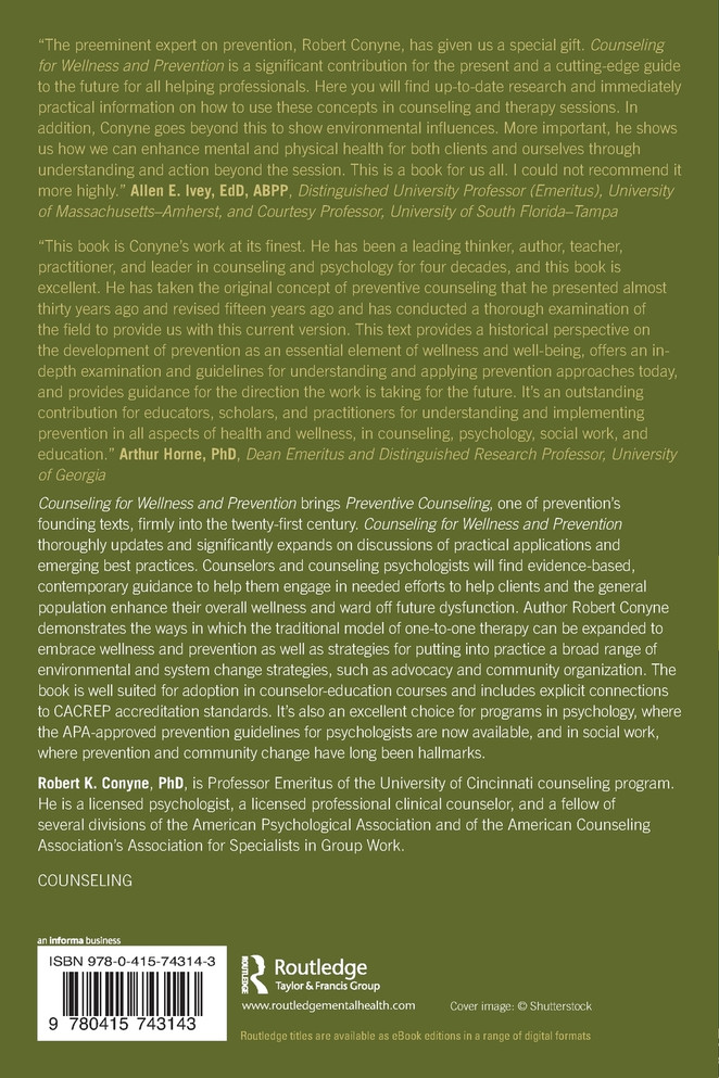 Counseling for Wellness and Prevention