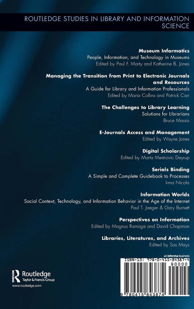 Libraries, Literatures, and Archives