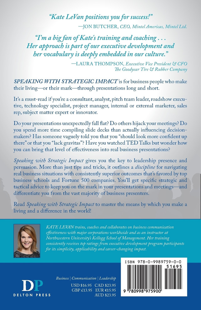 Speaking with Strategic Impact