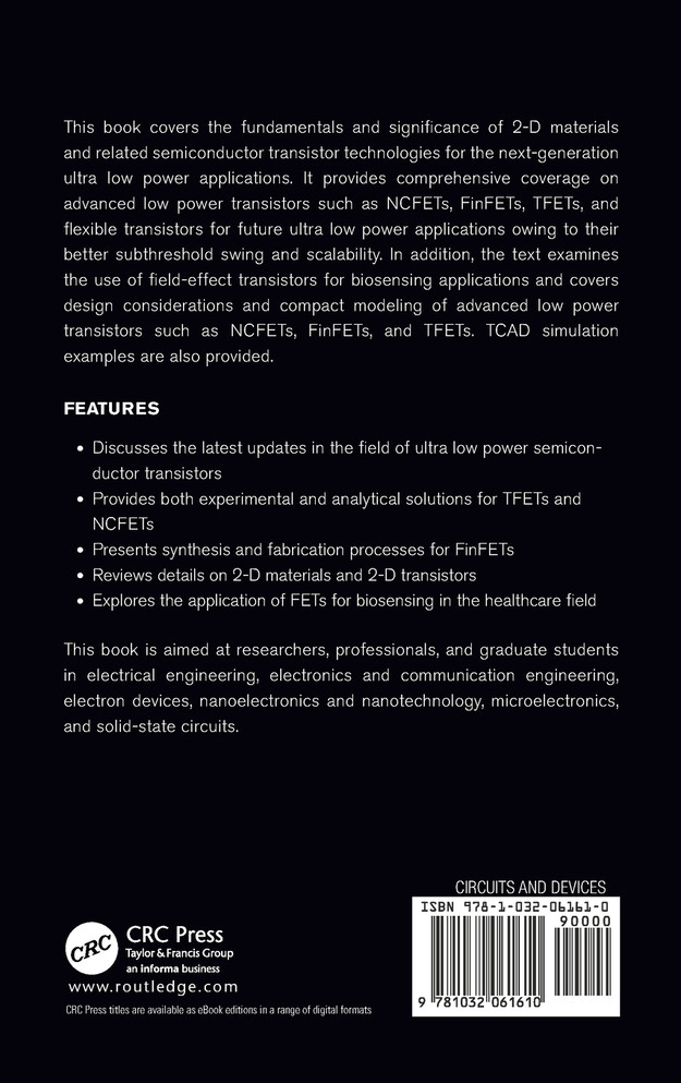 Semiconductor Devices and Technologies for Future Ultra Low Power Electronics