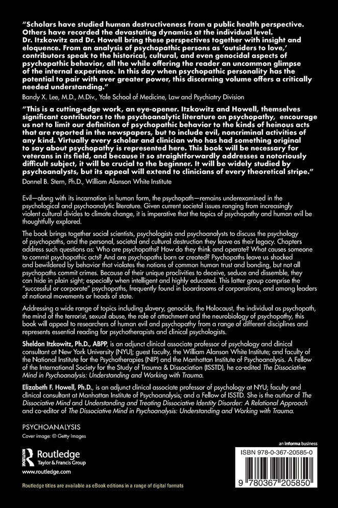 Psychoanalysts, Psychologists and Psychiatrists Discuss Psychopathy and Human Evil