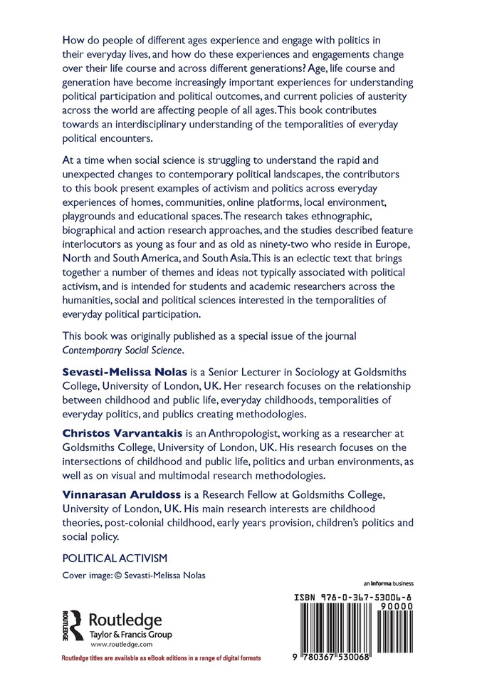 Political Activism across the Life Course