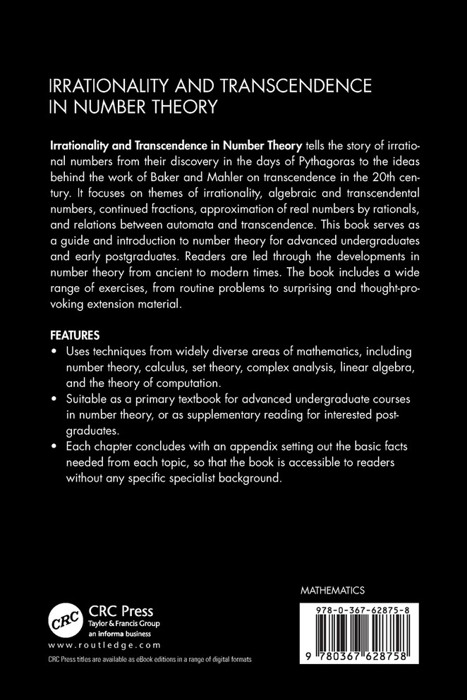 Irrationality and Transcendence in Number Theory
